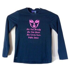 My Gothic Girl T-Shirt Women's S Dark Gray She Comes From Outer Space Streetwear